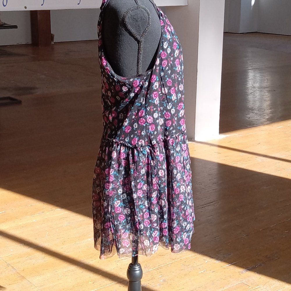 Urban Outfitters Kimchi blue pink and blue floral sheerBaby dress - Picture 7 of 12